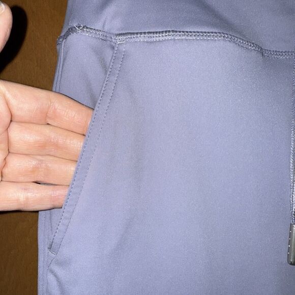 Halara Airy Softlyzero High Waist Drawstring Pocket BlueGray JoggersPants S Pet - Picture 3 of 16